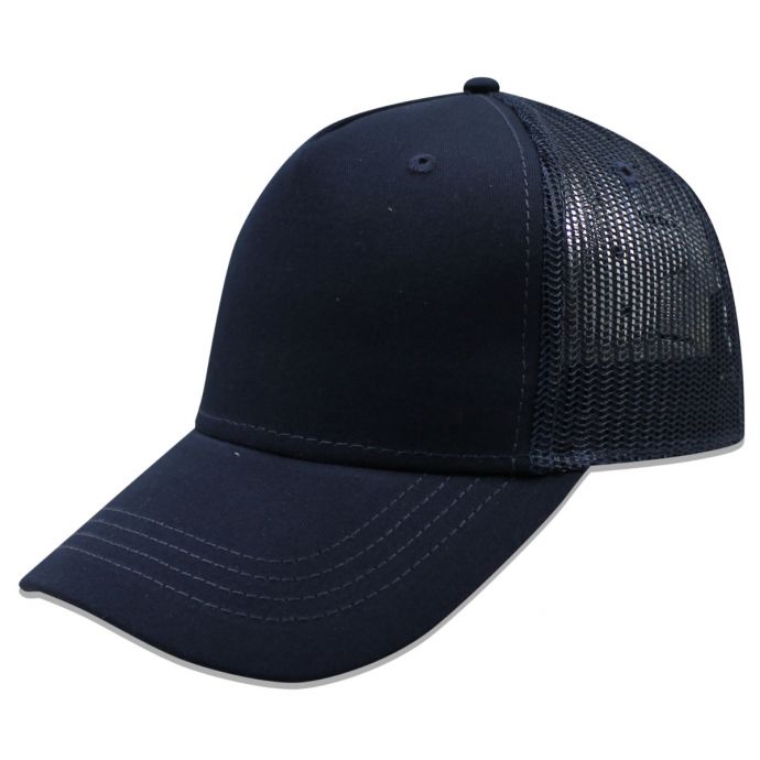 Gorra Sport Caps Trucker 5 Panel Azul Marino Unitalla