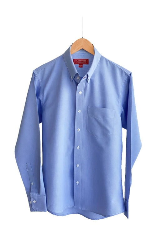 Camisa Playerytees 6002 Caballero Manga Larga de Cudros