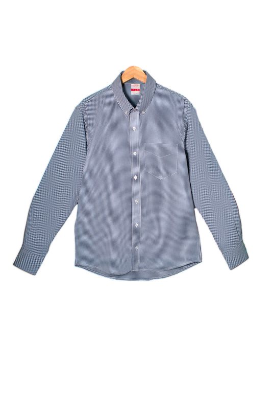 Camisa Playerytees 6004 Caballero Manga Larga de Cudros