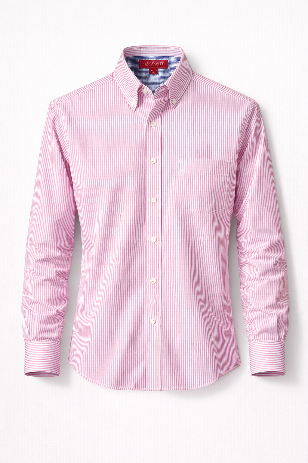 Camisa 6002 Caballero Manga Larga de Cuadros y Rayas