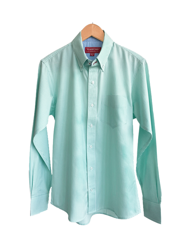 Camisa Playerytees 6002 Caballero Manga Larga de Cudros