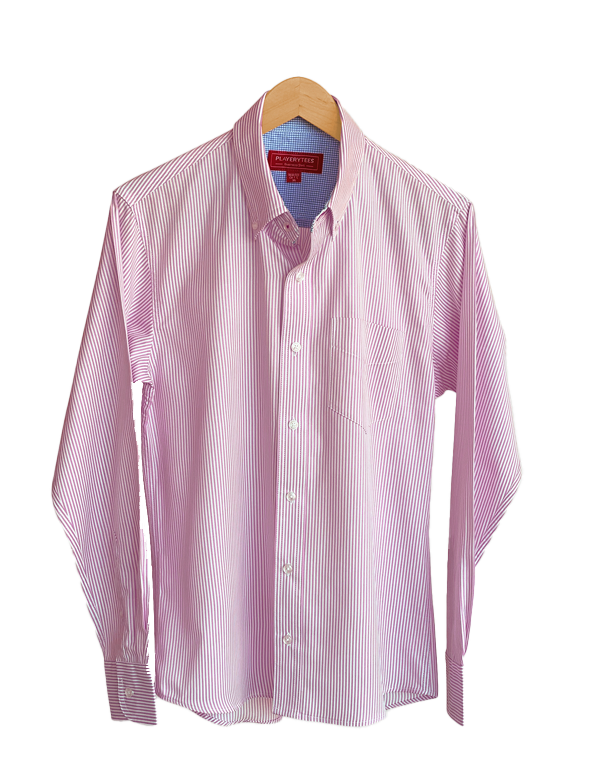 Camisa Playerytees 6002 Caballero Manga Larga de Cudros