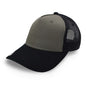 Gorra Sport Caps Trucker 5 Panel Olivo/ Negro Unitalla