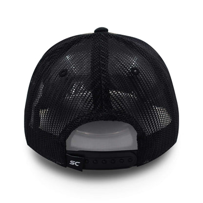 Gorra Sport Caps Trucker 5 Panel Olivo/ Negro Unitalla