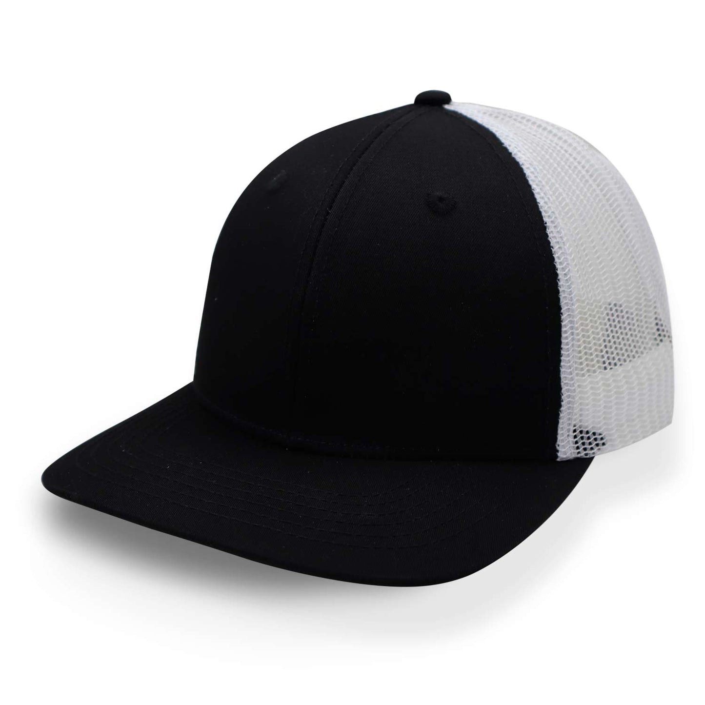 Gorra Sportcaps Trucker Clásica 6  Paneles Negro/Blanco Unitalla
