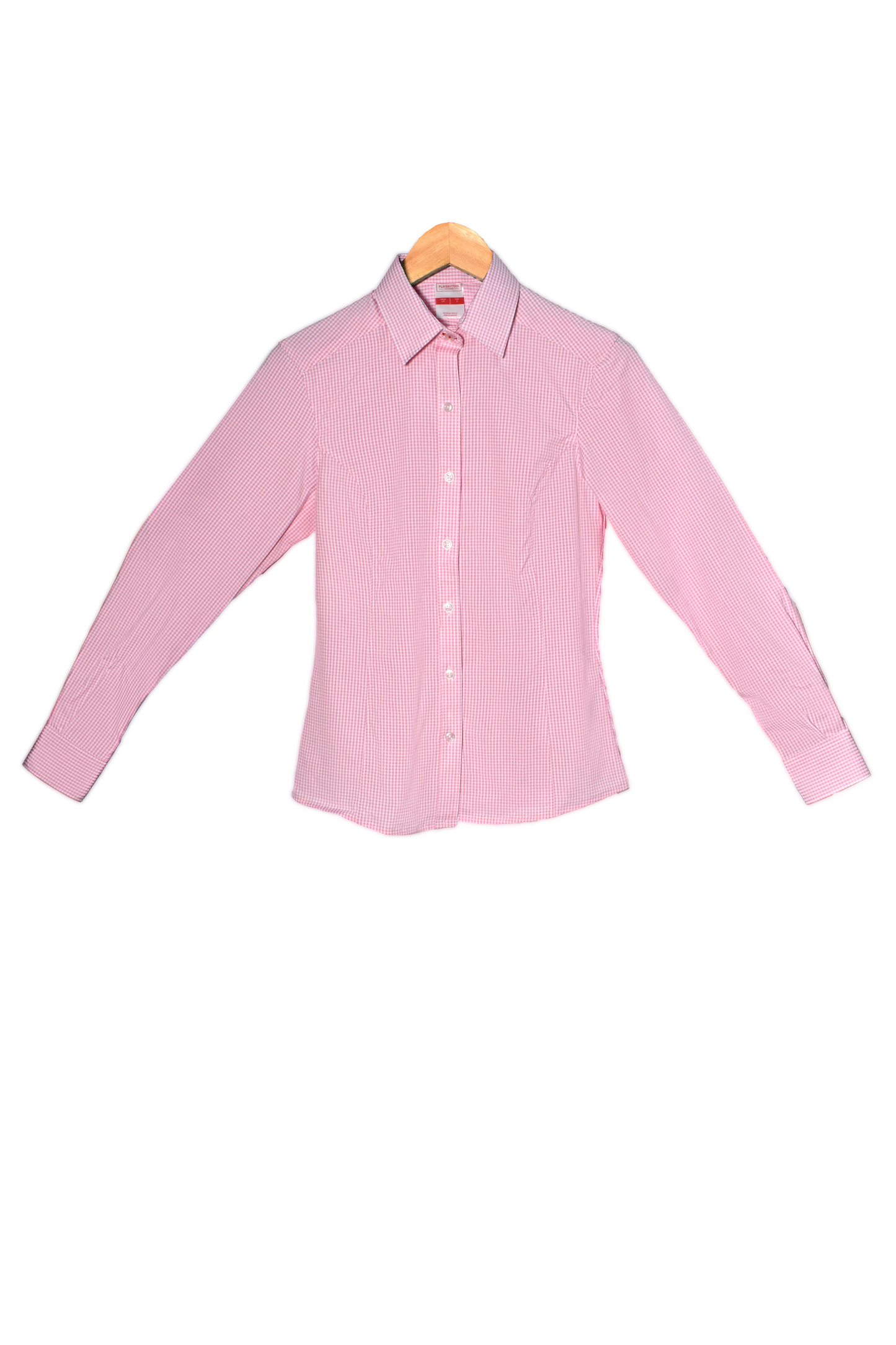 Camisa Playerytees 6004 Dama Manga Larga de Cudros