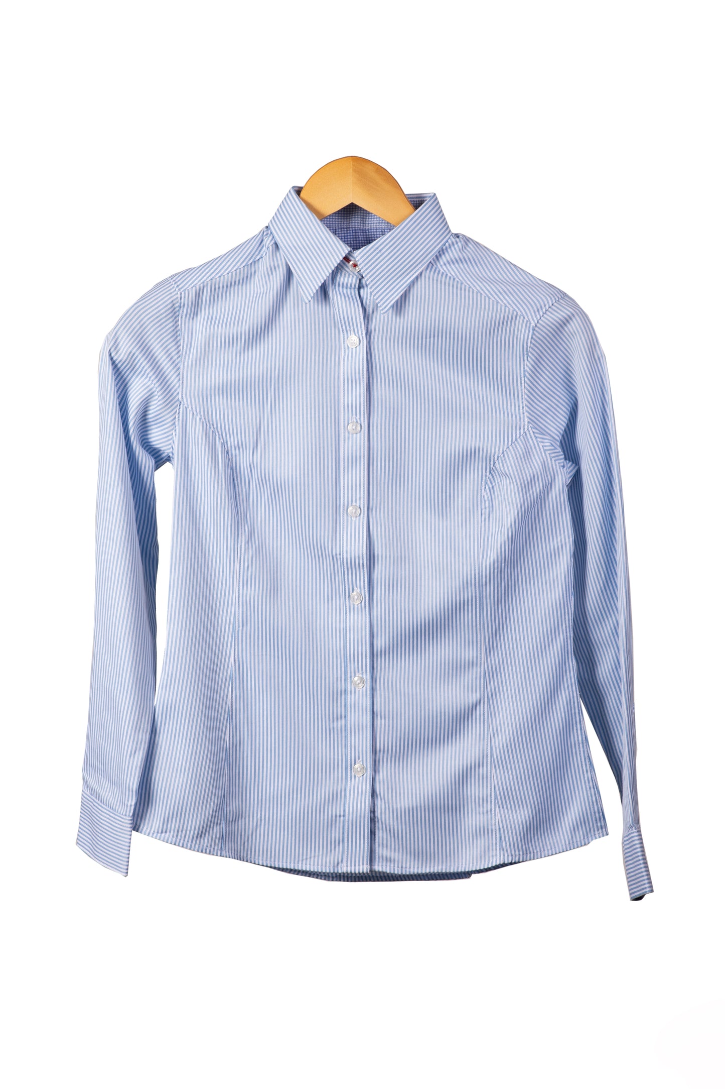 Camisa Playerytees 6002 Dama Manga Larga de Cudros