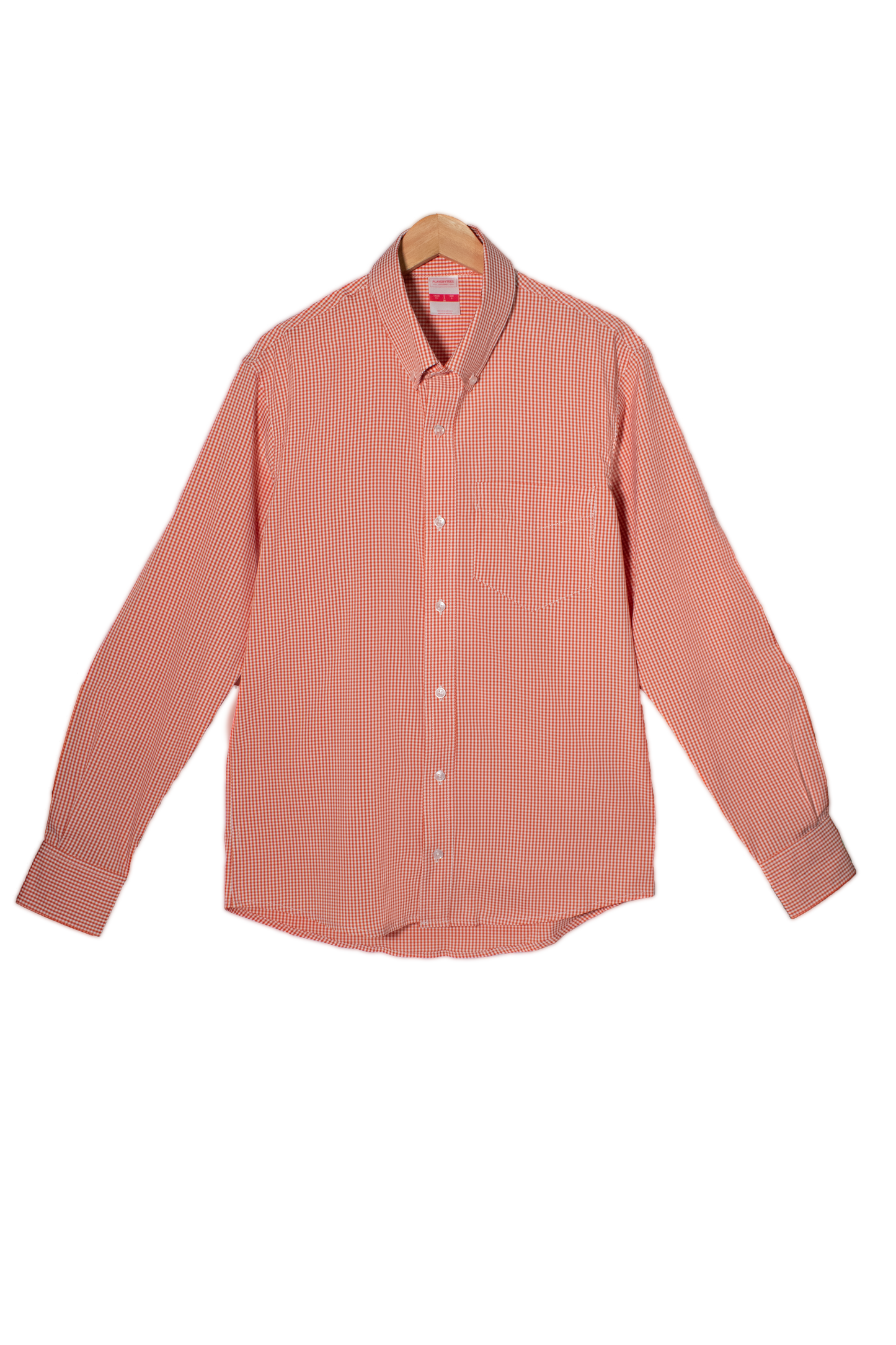 Camisa Playerytees 6004 Caballero Manga Larga de Cudros