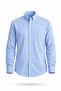 Camisa Playerytees 6004 Caballero Manga Larga de Cudros
