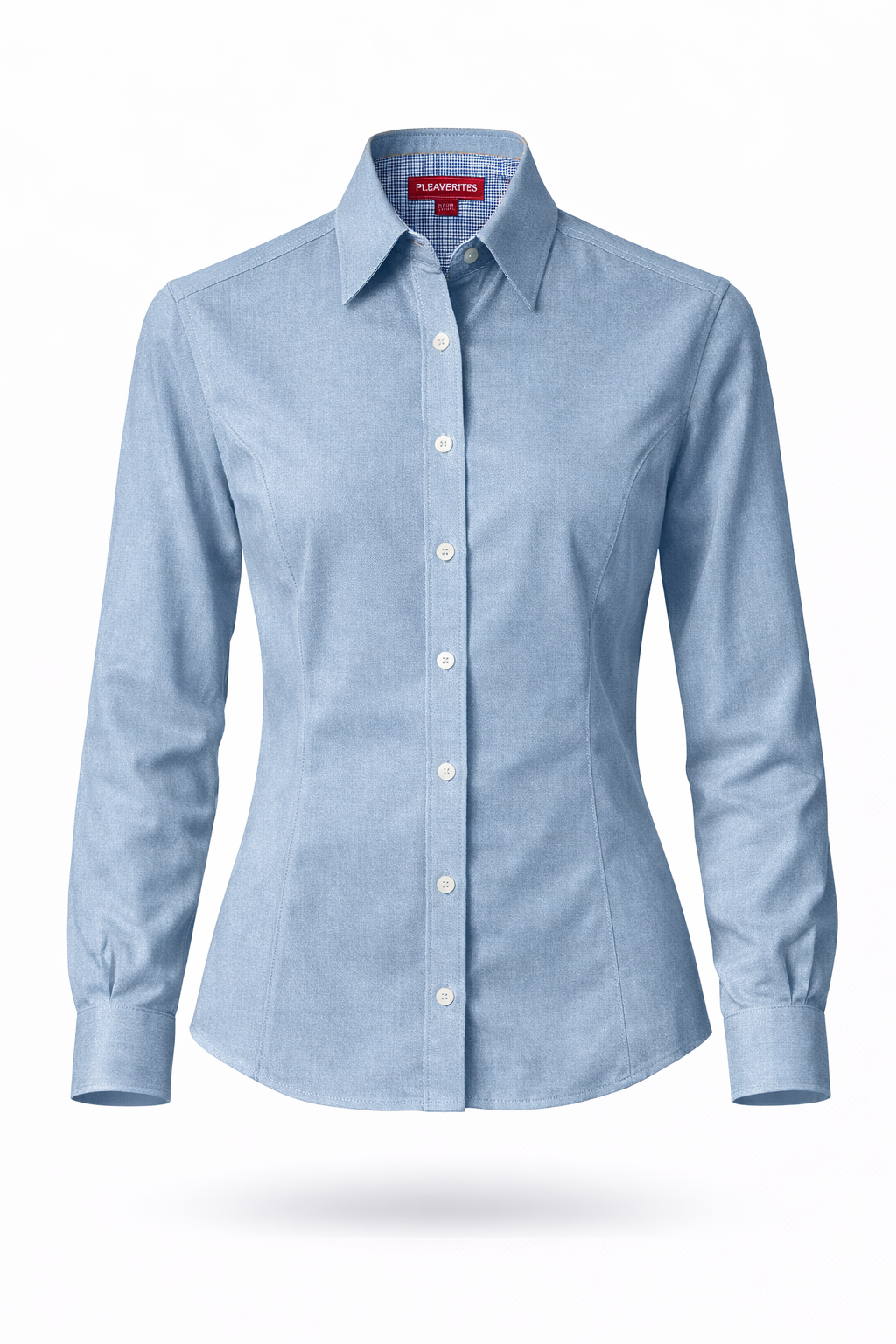 Camisa Playerytees 6001 Dama Manga Larga Oxford
