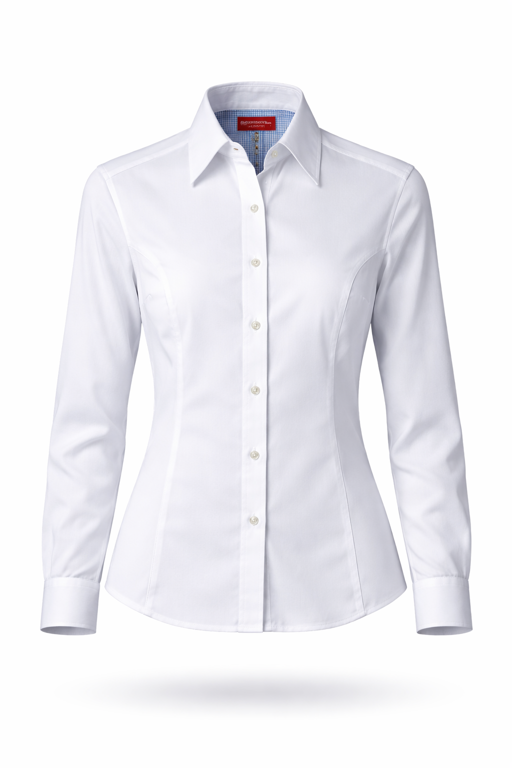 Camisa Playerytees 6001 Dama Manga Larga Oxford