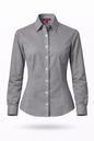 Camisa Playerytees 6001 Dama Manga Larga Oxford