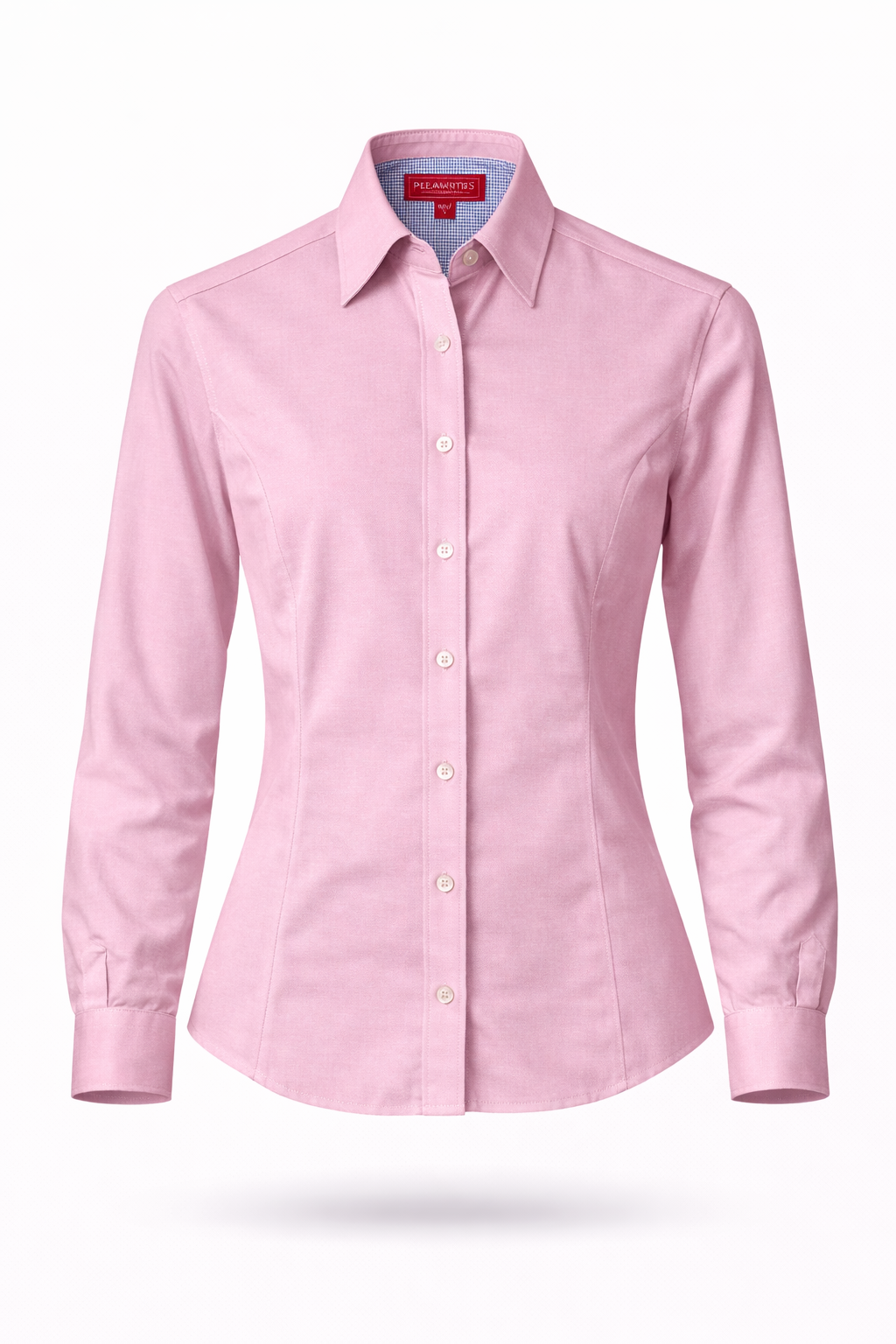 Camisa Playerytees 6001 Dama Manga Larga Oxford