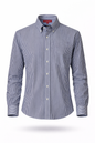 Camisa Playerytees 6002 Caballero Manga Larga de Cuadros y Rayas
