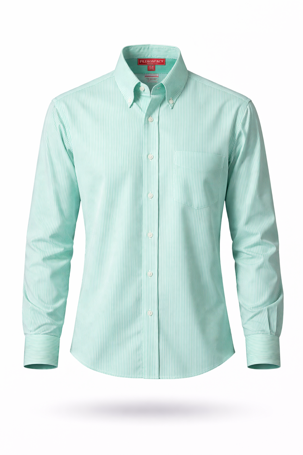 Camisa Playerytees 6002 Caballero Manga Larga de Cuadros y Rayas