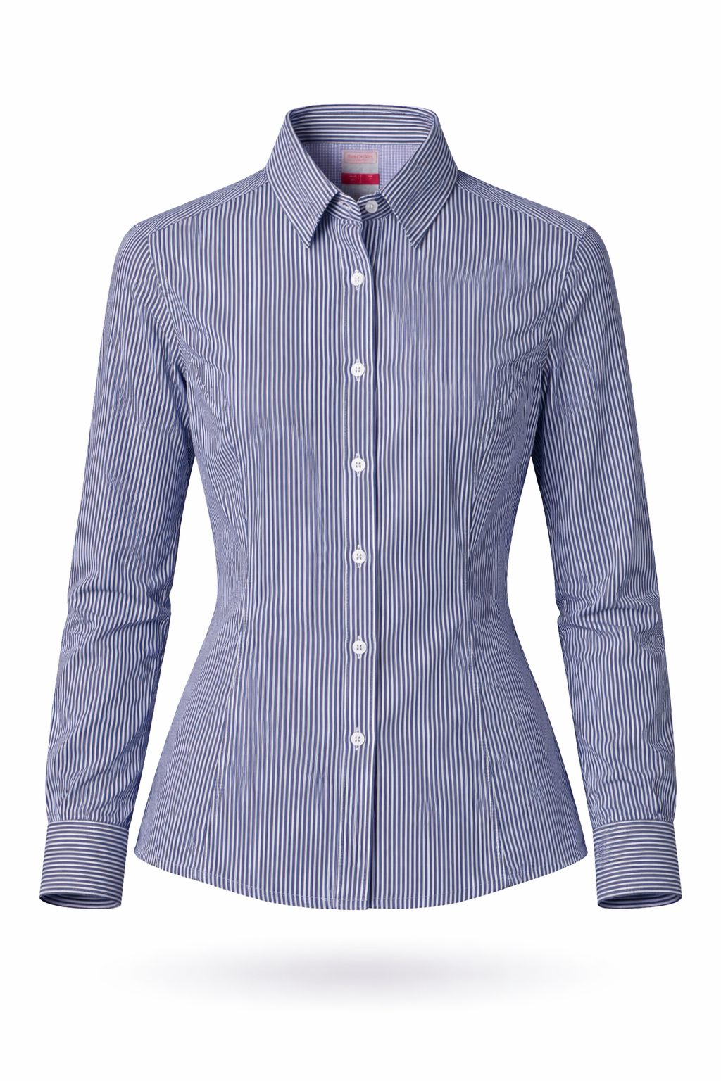 Camisa 6002 Dama Manga Larga de Cuadros y Rayas