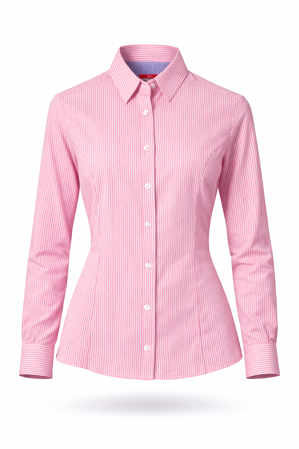 Camisa 6002 Dama Manga Larga de Cuadros y Rayas