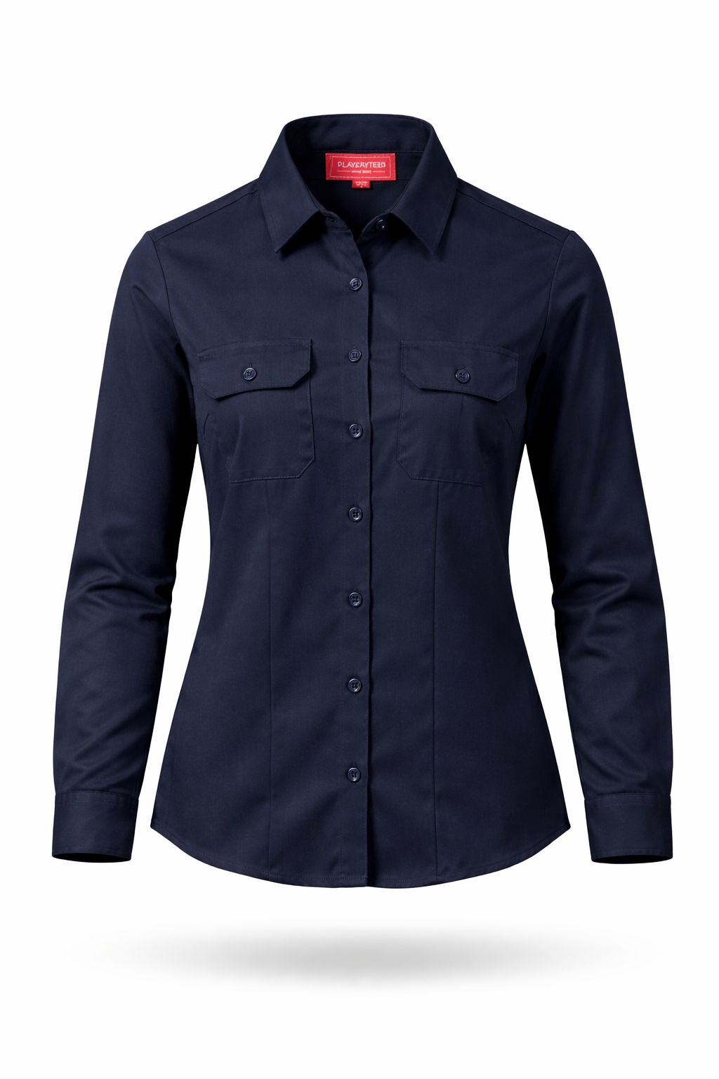 Camisa Playerytees de Trabajo Dama Manga Larga
