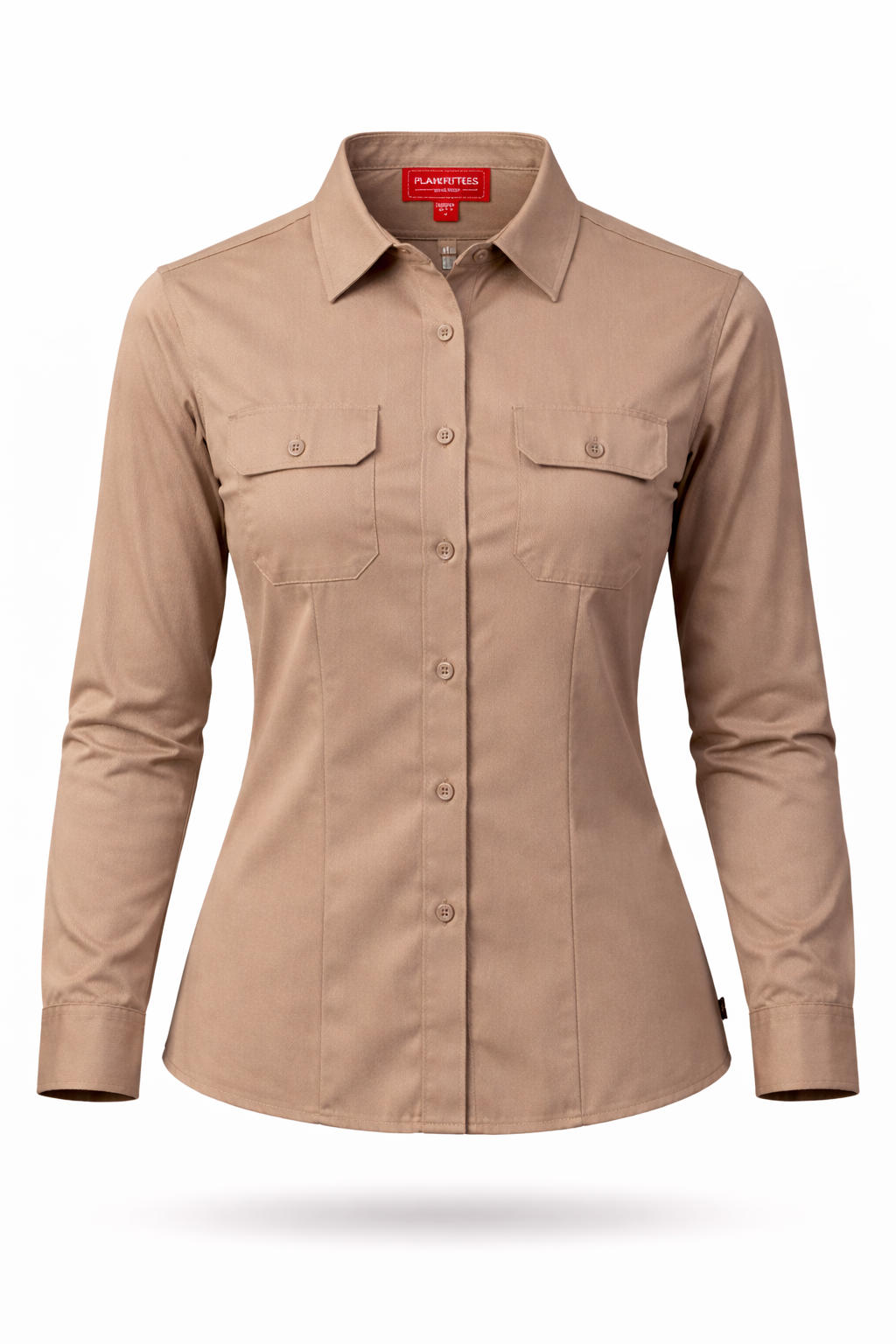 Camisa Playerytees de Trabajo Dama Manga Larga