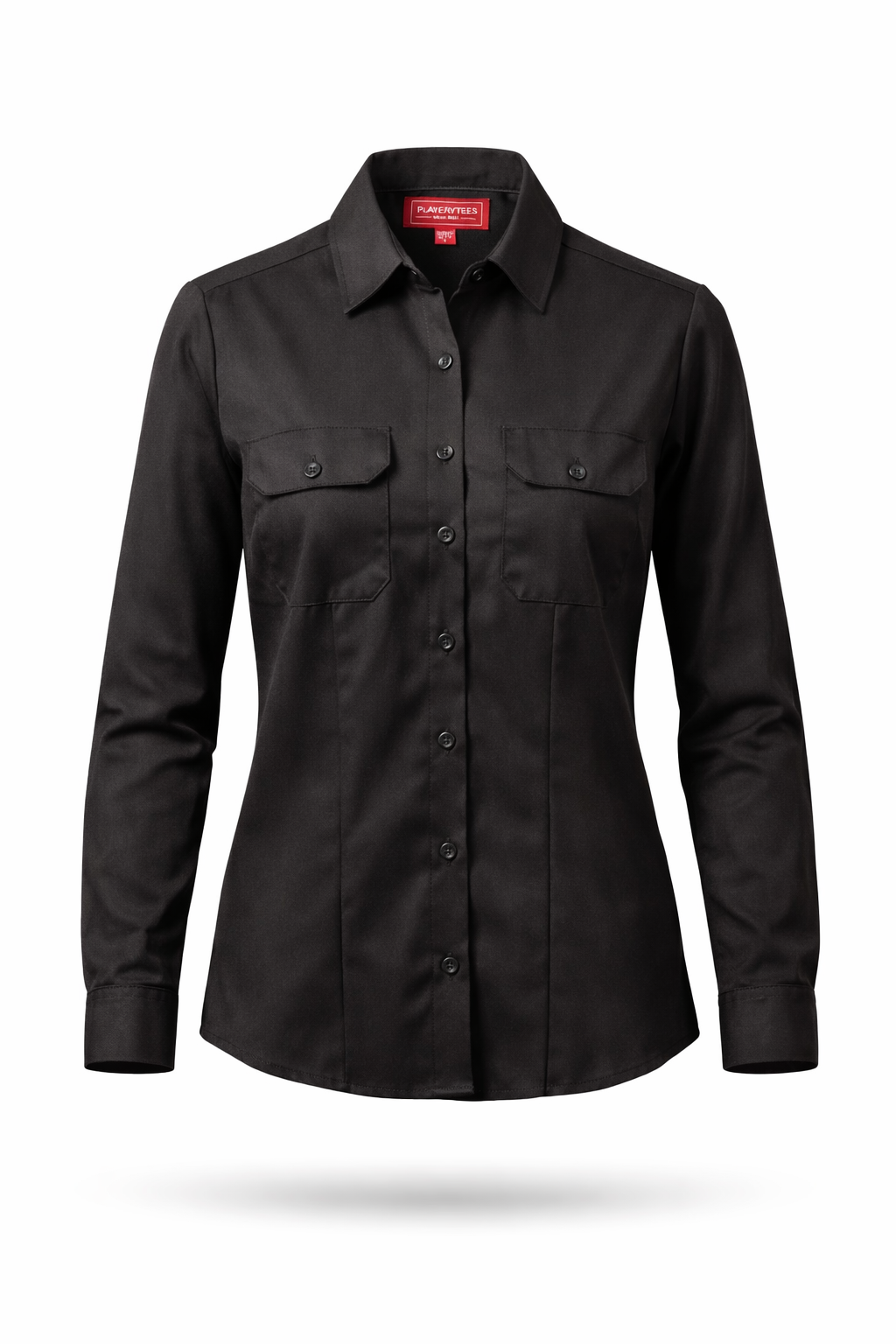 Camisa Playerytees de Trabajo Dama Manga Larga