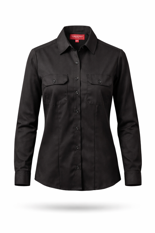 Camisa Playerytees de Trabajo Dama Manga Larga