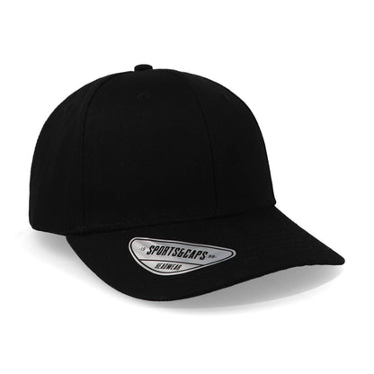 Gorra Sportcaps Algodón Copa Alta Negro Unitalla