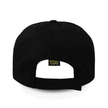 Gorra Sportcaps Algodón Copa Alta Negro Unitalla