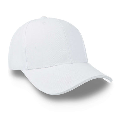 Gorra Sportcaps Clásica Acrílico Copa Alta Blanco Unitalla