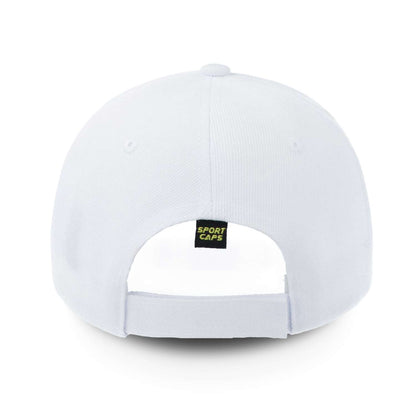 Gorra Sportcaps Clásica Acrílico Copa Alta Blanco Unitalla