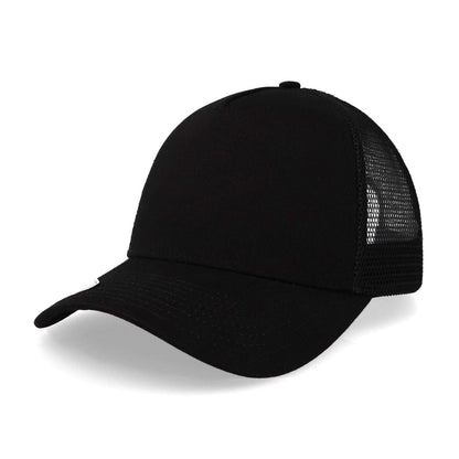 Gorra Sport Caps Trucker 5 Panel Negro Unitalla